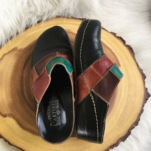 L’ Artiste spring step leather clogs